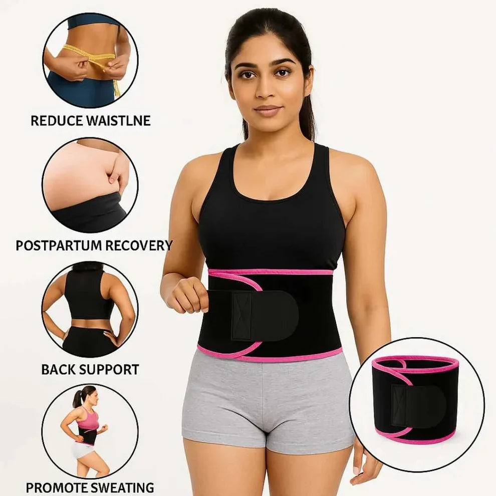 Urban Value: Adjustable Waist Trimmer Belt Sweat Enhancing Tummy Control