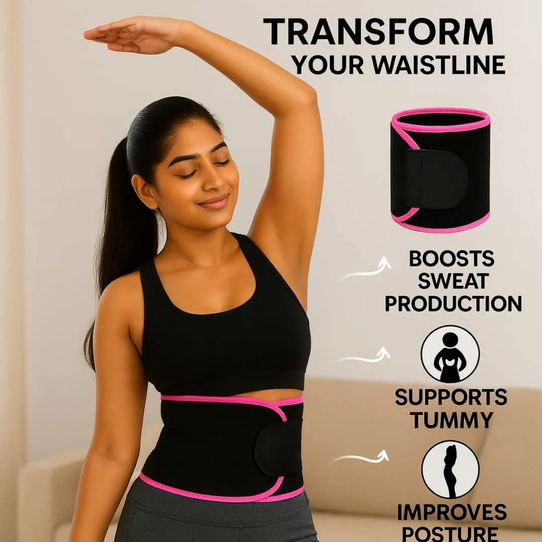 Urban Value: Adjustable Waist Trimmer Belt Sweat Enhancing Tummy Control
