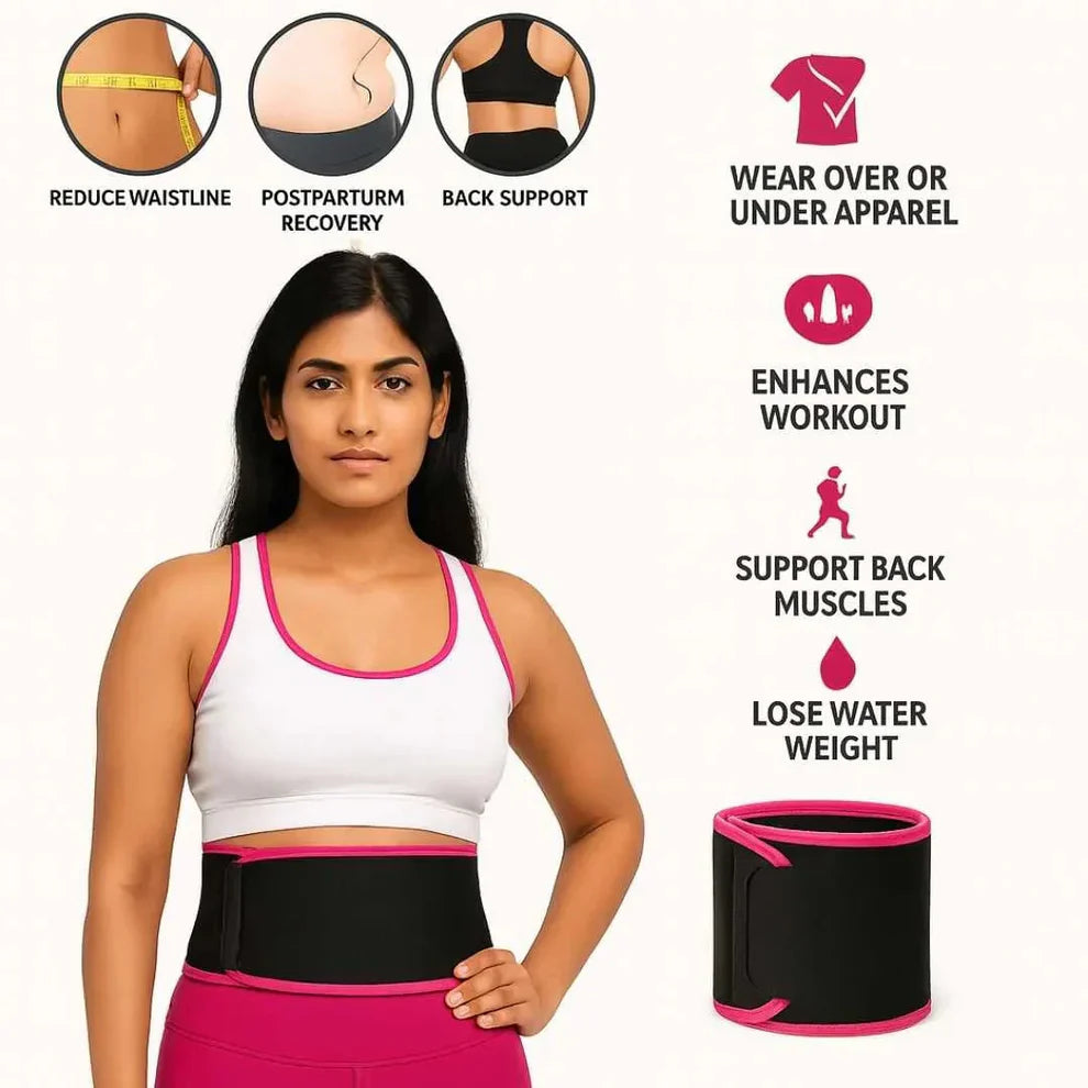 Urban Value: Adjustable Waist Trimmer Belt Sweat Enhancing Tummy Control